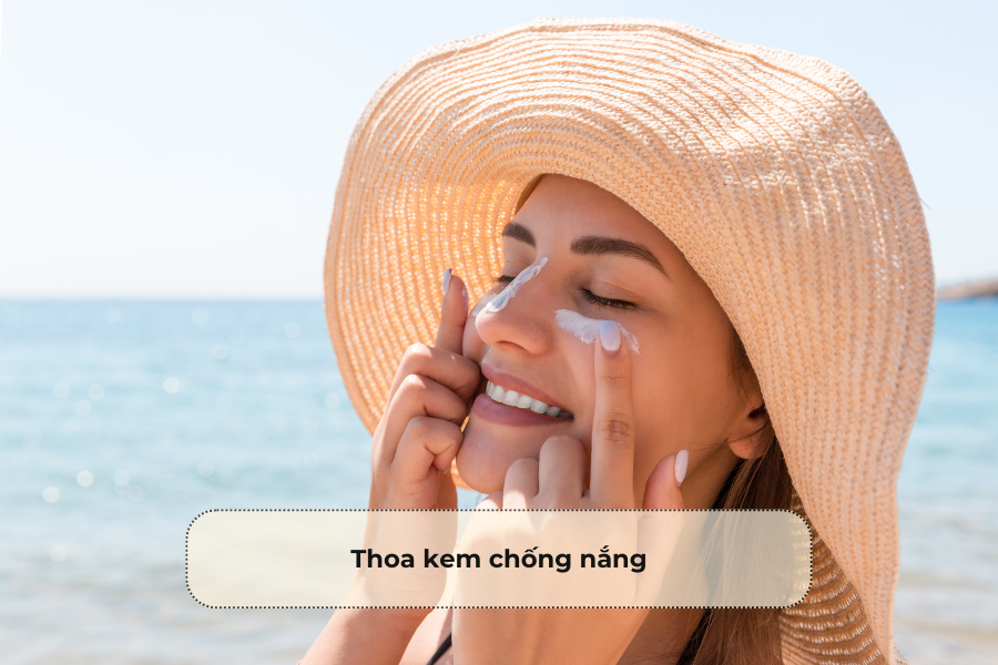 Thoa kem chống nắng