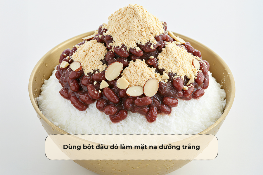 Dùng bột đậu đỏ làm mặt nạ dưỡng trắng