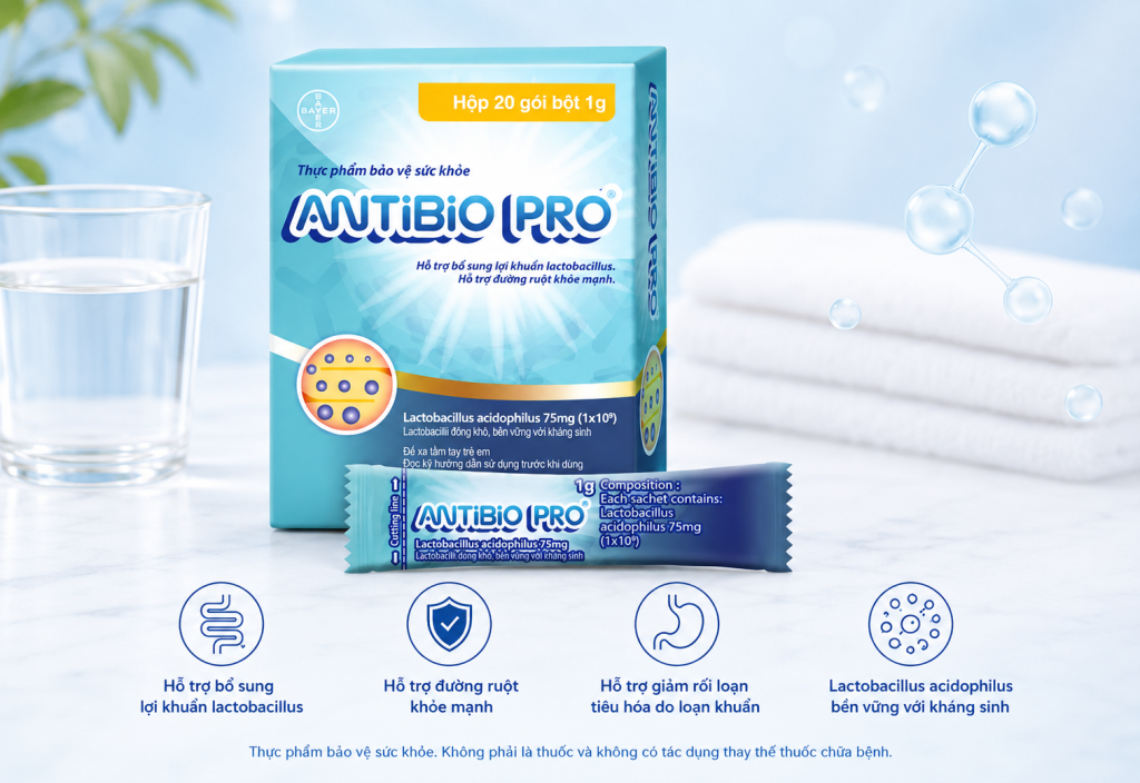 Một số trường hợp khi dùng men vi sinh Antibio Pro