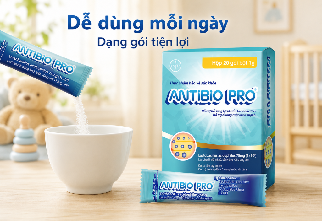 Lưu ý khi dùng Antibio và các sản phẩm hỗ trợ tiêu hóa
