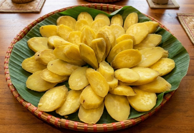 Ưu tiên khoai lang luộc hoặc hấp